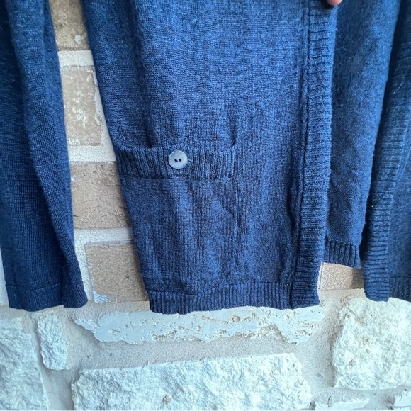 Jones New York Blue Linen Viscose Cardigan, size Medium - Picture 4 of 7
